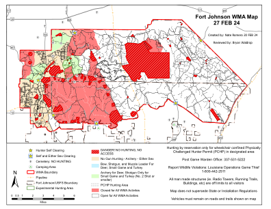 约翰逊堡 WMA 地图 27 二月 24